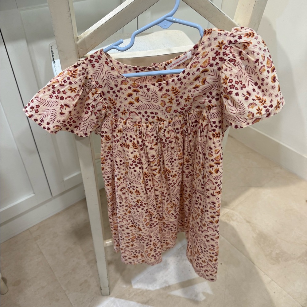 Floral Pink Kids Dress